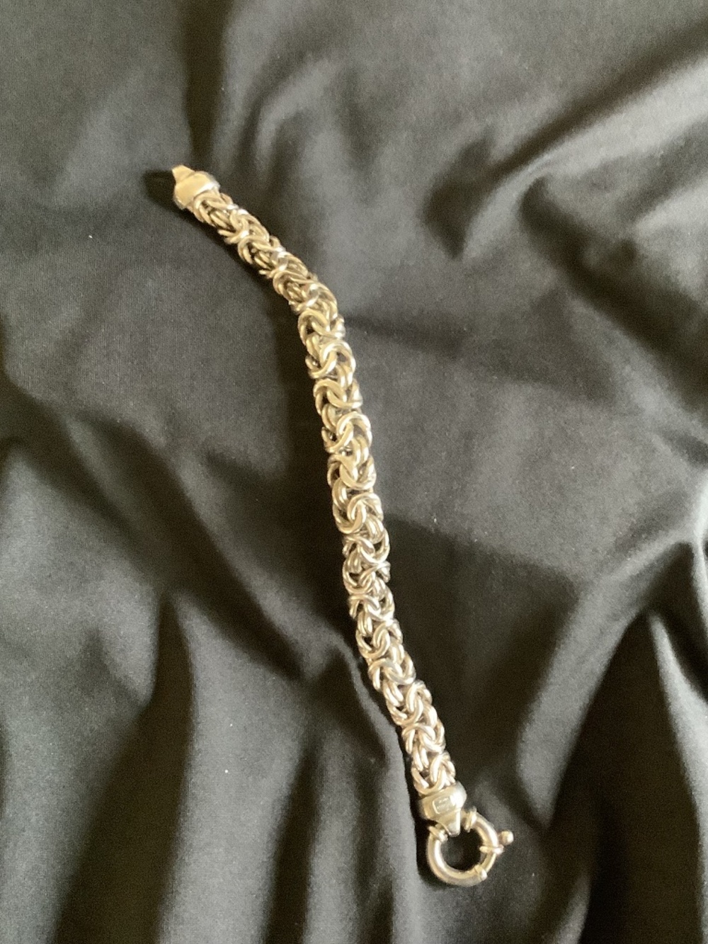 Sterling Bracelet with Unique Clasp